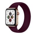 For Apple Watch Ultra 49mm / Series 8&7 45mm / SE 2&6&SE&5&4 44mm / 3&2&1 42mm Solid Color Elastic Silicone Watch Band, Size:L 156mm(White). 