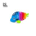 Plastic Fish Toy Colorful Wind-up Fish Toy for Babies Educational Tummy Time Fun Perfect Birthday Gift. 