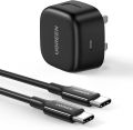 UGREEN USB C Charger Plug PD 25W Type C Wall Fast Power Adapter with USB C Cable Compatible with Galaxy S25 Ultra/S24/S23/S22/S21/S20/Note 20/Note 10, iPhone 17 Pro Max/16, iPad Pro Air, iPad Mini. 