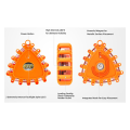 3Piece Roadside Safety Warning Lights Warning Light Roadside Warning Safety Disc Beacon Flashing Flare Kit ,Triangle. 