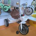 LazyChild 2024 New Creative Children's Pedal Tricycle Bicycle Push Stroller Baby Three-Wheeled Children's Bicycle with Music and Lights Model TS1988. 