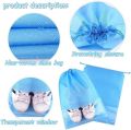 [HOT] 20Pcs Travel Shoe Bags Dustproof Drawstring Storage Bags Non Woven Fabric Pouch Shoe Organizer Trave Shoe Bag Organizer Portable. 