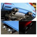 63 mm double silencer tip carbon car exhaust pipe rear tip inlet 2.5 inch outlet 3.5 inch. 