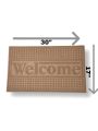 30 x 17 Carpet - Front Door Mat - Welcome Rug Doormat - Floor, Indoor Outdoor Entrance Mats, Entryway, Inside Outside. 
