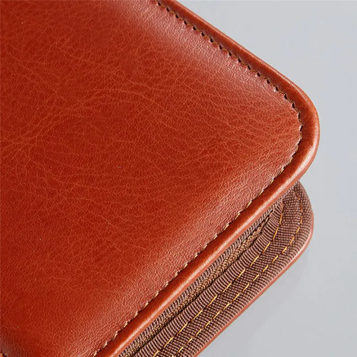 PU%20Leather%20Portfolio%20Folder%20with%20Zipper%20for%20Women/Men,%20Notepad%20Browm%20-%20Image%208