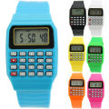 Children Electronic Calculator Silicone Date Multi-Purpose Keypad Wrist Watch. 