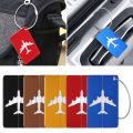 Reusable Aluminium Travel Luggage Tags Suitcase Labels Stainless Steel Loop Name ID Card with Ropes Bag Tag for Suitcase Baggage. 
