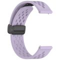 20mm Folding Magnetic Clasp Silicone Watch Band For Samsung Gear S2 Classic. 