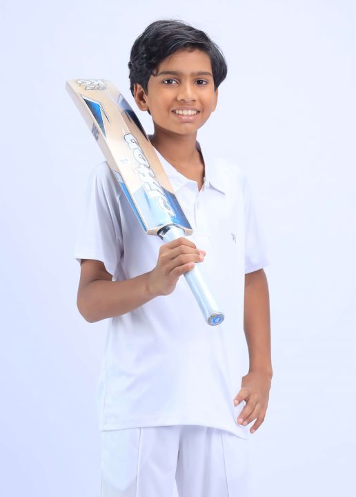 TRE%20Sportswear%20-%20Boy's%20White%20Color%20Test%20Cricket%20T-shirt%20-%20Collared%20/%20Short%20Sleeve%20-%20Image%203