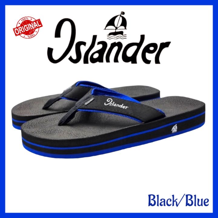 Islander%20'Black/Blue'%20Men's%20non-slip%20rubber%20soles%20100%25%20Authentic%20and%20Original%20Colored%20slippers/Flipflops%20-%20Image%203