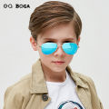 OQ BOGA 5 Colors Unisex Aviator Frame Anti UV Polarized Kids Sunglasses Children Outdoor Eye Protection Full Rim Sun Glasses. 
