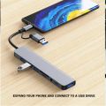8 in 1 USB A Type C Hub Concentrator Docking Station 3 0 Multi Adapter SD TF Card Reader Audio Multi-hub Dock Splitter PC. 