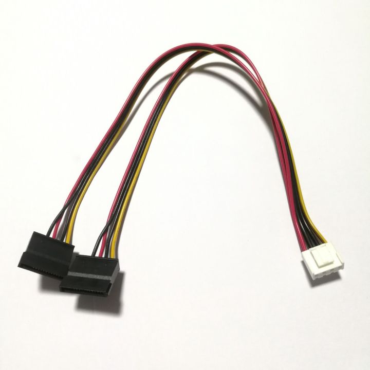 4Pin To 2-Port SATA Power Cable For Hikvision DAHUA Mini VCR IP Camera CCTV Hard Disk Power 30CM
