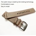 For Samsung Galaxy Watch 4 Classic 46mm Leather Watch Band. 