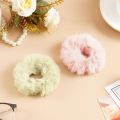 1pc Autumn and Winter seosons Women Girls Sweet Colors Soft Elastic Hair Bands Lady Faux Fur Scrunchies Rubber Bands Female Hair Accessories. 