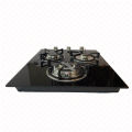 3 BURNER BLACK TEMPERED GLASS GAS COOKER/COOKER HOB. 