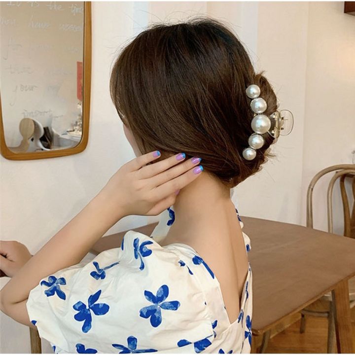Shower%20Elegant%20Girls%20Hair%20Accessories%20Bath%20Imitation%20pearls%20Hair%20Pins%20Korean%20Hair%20Clips%20Hair%20Catch%20Women%20Hairpins%20Hair%20Holder%20Casual%20Hair%20Claw%20Hair%20Clamp%20-%20Image%204
