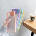 【ThinkWay】Camera Lens Protection Phone Case on For iPhone 11 12 Pro Max 8 7 Plus XR XsMax X SE 13 Pro Max Color Candy Soft Back Cover. 