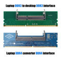 DDR3 DDR4 DDR5 Laptop To Desktop Memory Adapter Card SO-DIMM To PC DIMM Card DDR3 DDR4 DDR5 Memory RAM Connector Adapter Guka. 