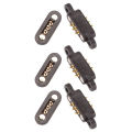 LKPCIGCXM 3 Pairs Spring Loaded Magnetic Pogo Pin Connector 3 Positions Magnets Pitch 2.3MM 3P Through Holes Male Female Probe. 