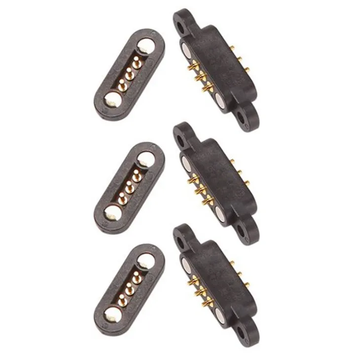 3%20Pairs%20Spring%20Loaded%20Magnetic%20Pogo%20Pin%20Connector%203%20Positions%20Magnets%20Pitch%202.3MM%203P%20Through%20Holes%20Male%20Female%20Probe%20-%20Image%203