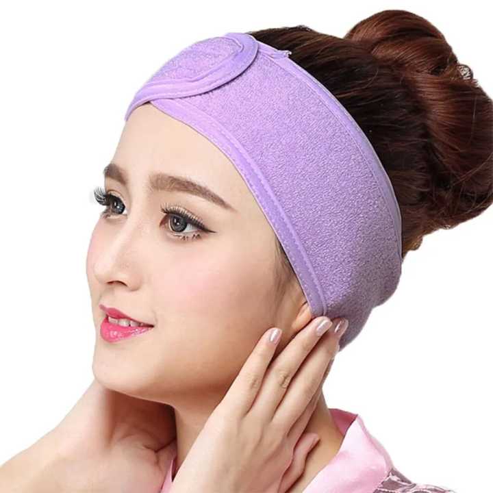 Soft Towel Hair Band Wrap Headband for Bath Spa Makeup Facial(null)