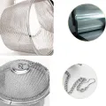 Stainless Steel Tea Locking Spice Egg Shape Ball Mesh Infuser Tea Strainer Kitchen Accessories. 