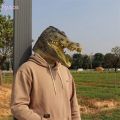 Alligator Mask Masquerade Party Adult Latex Reptile Animal Full Face Helmet Halloween Carnival Cosplay Crocodile Costume for Men. 