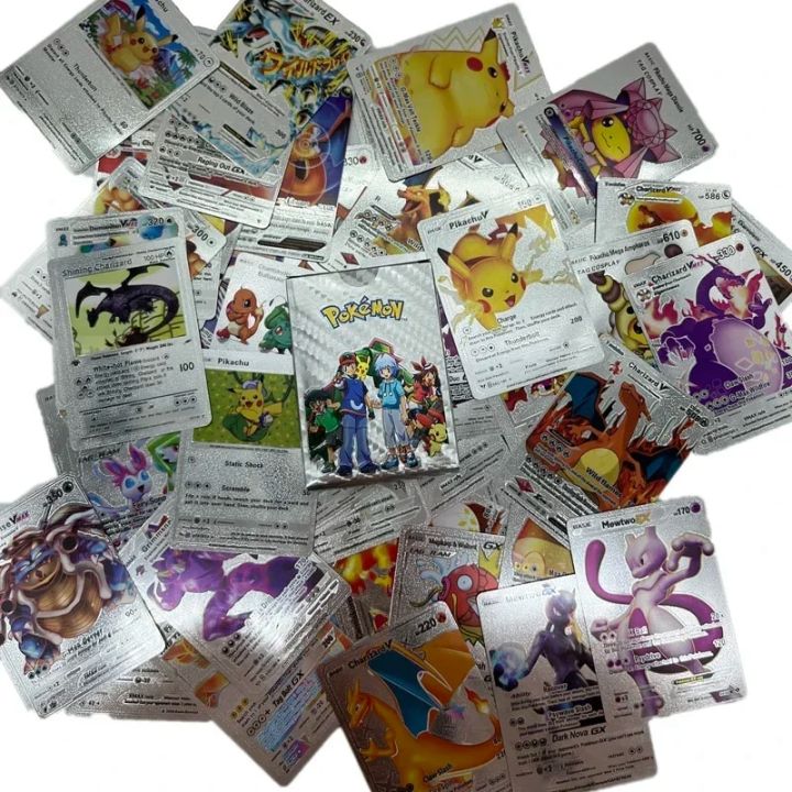 pokemon%20cards%20golden%202023%20Pokemon%20Cards%20Metal%20Gold%20Silver%20Vmax%20GX%20Card%20Box%20Mewtwo%20Pikachu%20Rare%20Collection%20Battle%20Trainer%20Card%20Children%20Toys%20GiftParty%20Games%20Crafts%20-%20Image%206
