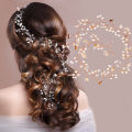 Wedding Headdress - Floral Pearl Bride Hair Accessories. 