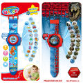 Cartoon Children Projection Watch 20 Pictures Dinosaur Toy Boys Girls Kindergarten Gifts Kids Watches Clock Student Prizes. 
