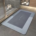 Water Absorbing Non-Slip Floor mat for Bathroom Kitchen Bedroom Entrance with Water Proof Washable Rubber mat Carpet Rugs for Shower and Tub Floor (Square) Multicolor. 