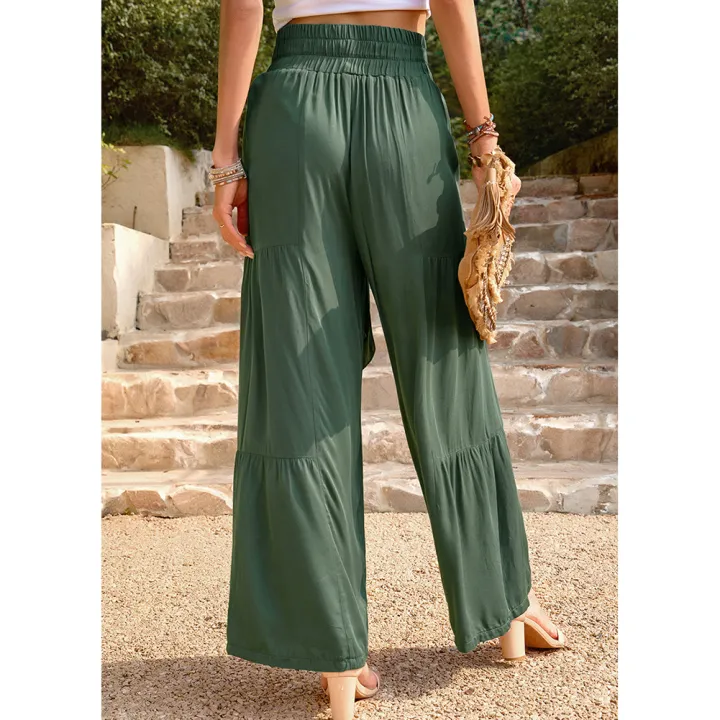 Yfashion%20Women%20Casual%20Wide-leg%20Pants%20High%20Waist%20Loose%20Straight%20Trousers%20Simple%20Elegant%20Solid%20Color%20Lace-up%20Pants%20-%20Image%206