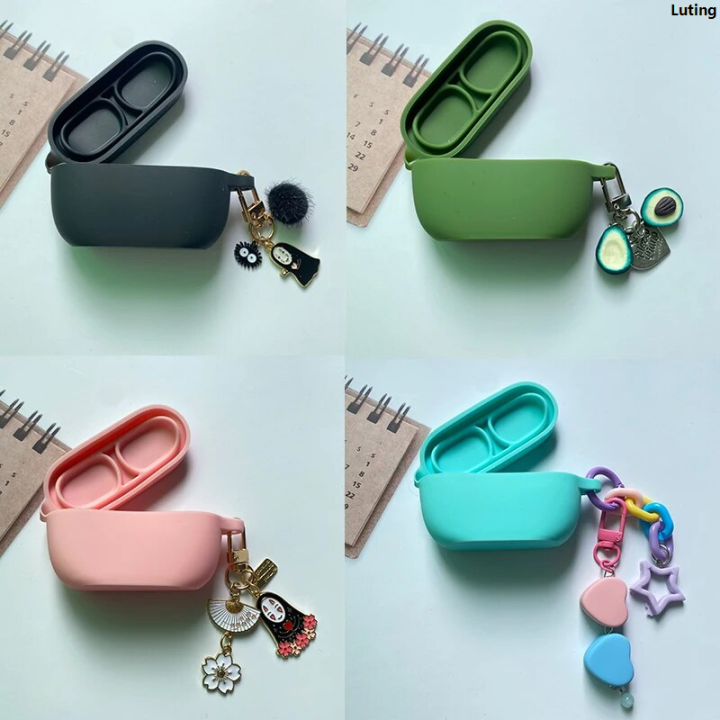 Luting2025 For JBL Wave 100TWS Case With Keyring Silicone Anti-fall Shockproof Cover For JBL 100 Earbuds Case Accessories