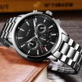 Stainless Steel / Leather Strap Luxury Men Watch Quartz Analog Business Chain Casual Wrist Dial LIGEx Watches For Boys Gents 183726302 TecZone LK. 