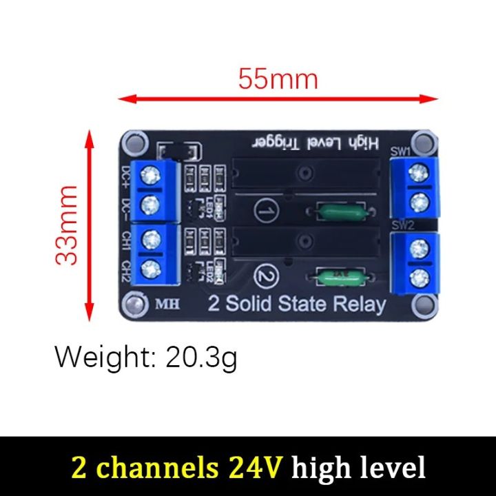 WAVGAT%201%202%204%208%20Channel%205V%2012V%2024V%20DC%20Relay%20Module%20Solid%20State%20High%20Level%20SSR%20AVR%20DSP%20G3MB-202P%20Relay%20250V%202%20for%20Arduino%20-%20Image%202