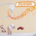 SRIWEN Crib Mobile Motor Baby Music Box Spinner with 3 Modes Volume Adjustable 12 Lullabies Auto-Off After 30 Minutes. 