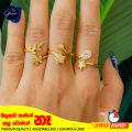 Glamon Rings For Girls Gold Jewellery Stone Heart Star Flower Shape Ring Size Adjustable Girls Rings Gift For Girls Friend Women Ring. 