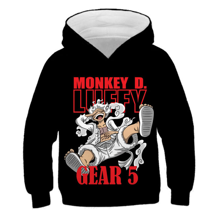 Anime One Piece Hoodies For Children Clothing Hoodies Kids Clothes Tops Boys Girls Sweatshirt Cartoon Hoodie Winter Pullovers