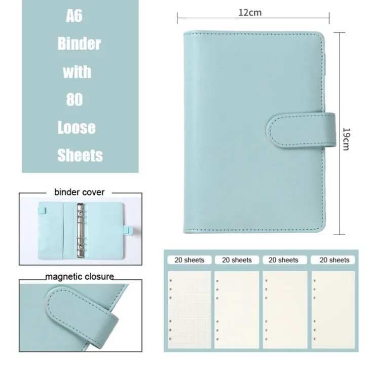 Budget%20Planner%20PU%20Leather%20A6%20Notebook%20Durable%206-hole%20design%20A6%20size%20Budget%20Planner%20Binder%20PU%20Leather%20Zipper%20Closure%206%20Hole%20Binder%20for%20Office%20School%20Personal%20finance%20Budgeting%20Business%20meetings%20-%20Image%204