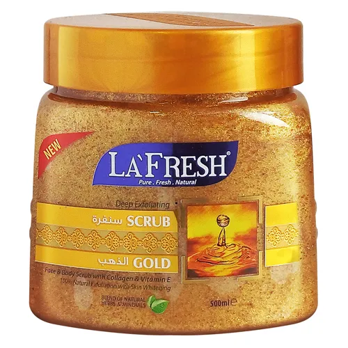 La fresh Gold Scrub Face & Body scrub 500ml