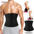 Qtree Men Body Shaper Waist Trimmer Corset Slimming Belly Fat Cellulite Tummy Control Stomach Girdle Slimming Patch Belt. 