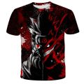 Naruto Anime figures Uzumaki Naruto Kakashi Kids Cosplay T shirt Children's 3D Printed Short Sleeve T-shirt Clothing. 