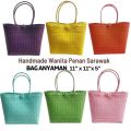 11|x11| - Plain Beg Anyaman Sarawak/ Tote Bag Women / PVC Bakul Anyaman Handmade Wanita Penan Sarawak. 