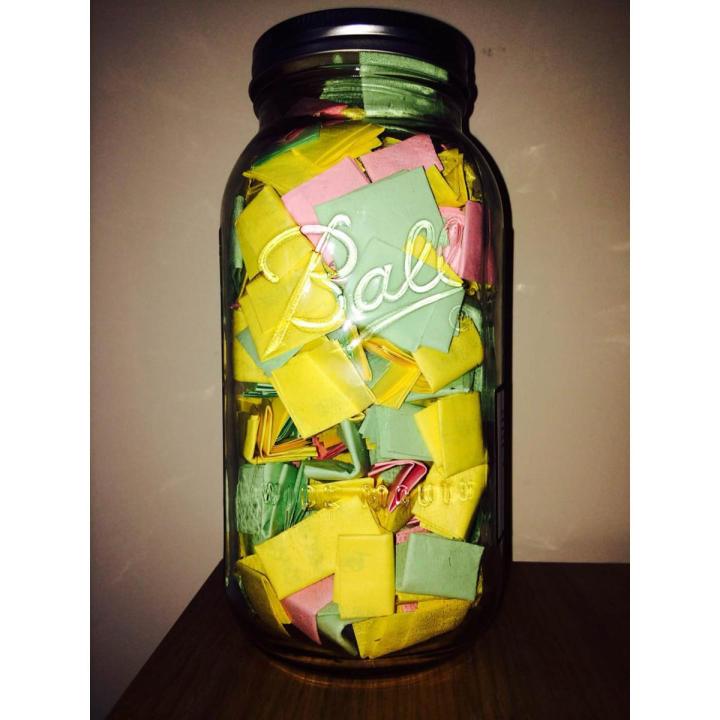 Love jar with 52 reasons Why I Love You