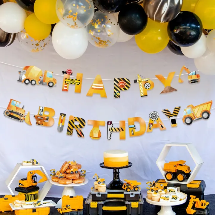 Construction%20Party%20Disposable%20Tableware%20Birthday%20Party%20Decorations%20Kids%20Boy%20Engineering%20Vehicle%20Theme%20Party%20Supplies%20Baby%20Shower%20-%20Image%204