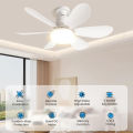 【Fast Delivery 1-4 day】Remote Fan Light, Dimmable LED Ceiling Fan, Quiet, 3-Speed Timer, E27 Screw Base. 