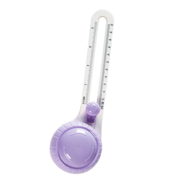 1 Piece Rotary-Circular Cutter Compass Circular Cutter Circle Paper Cutter For Scrapbooking Purple