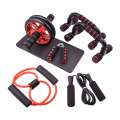 Roller&Jump Rope Noise Abdominal Wheel Ab Roller with Mat Arm Waist Leg Exercise Gym Fiess Equipment Pilates sliders. 