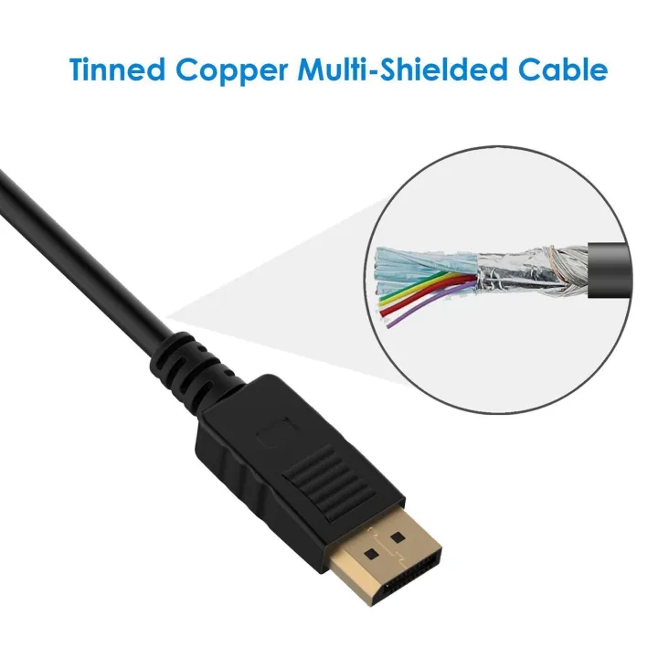 NAMUNY%202X%20DisplayPort%20(DP)%20to%20DVI%20Cable,%20Gold%20Plated,%206%20Feet%20-%20Image%204